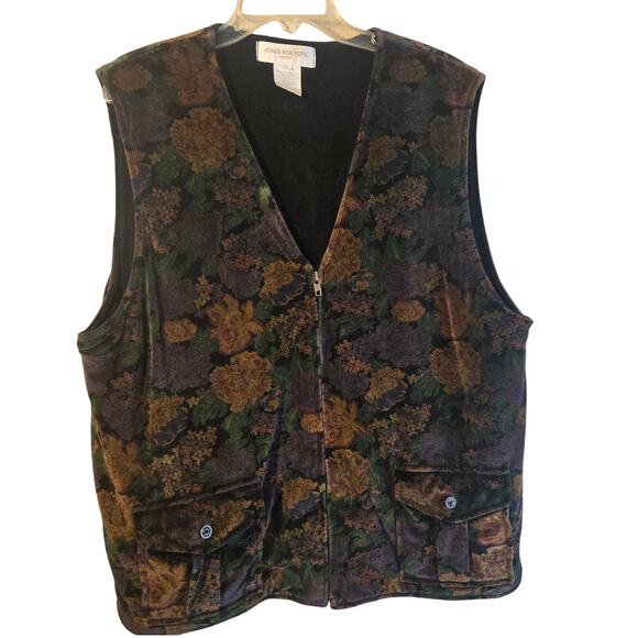 Jones New York Sport Floral Vest, Size 2X – Cozy Vintage Layering Piece [0387] - Picture 1 of 8
